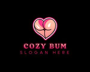 Erotic Heart Ass logo design