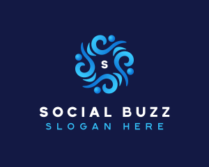 Social Worker People Group logo design
