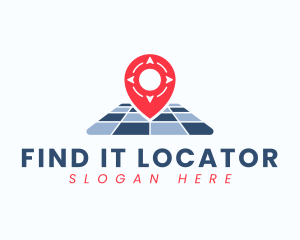 Locator - Location Pin Map logo design