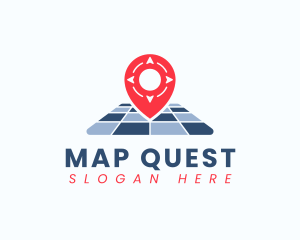 Location Pin Map logo design