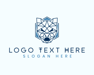 Hound - Wild Wolf Dog logo design