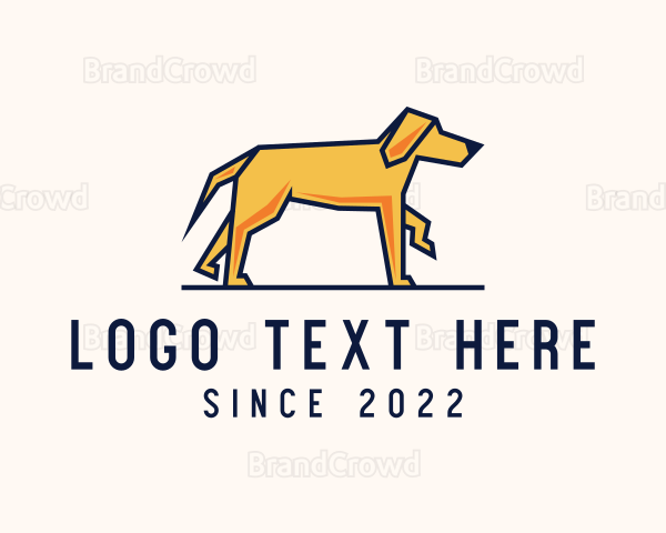 Walking Pet Dog Logo
