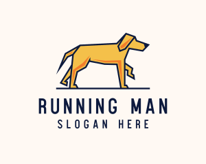 Walking Pet Dog Logo