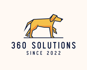 Walking Pet Dog logo design