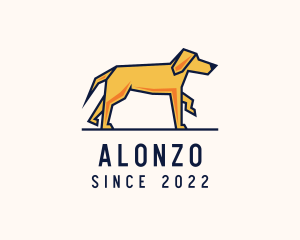 Walking Pet Dog logo design