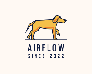 Walking Pet Dog logo design