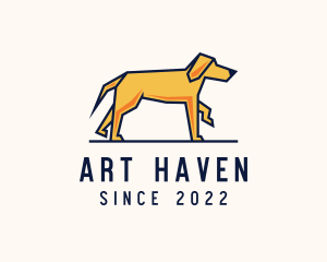 Walking Pet Dog logo design