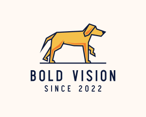 Walking Pet Dog logo design