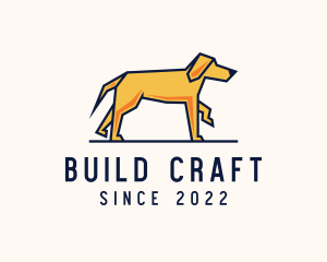 Walking Pet Dog logo design