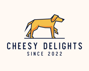 Walking Pet Dog logo design