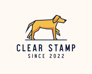 Walking Pet Dog logo design