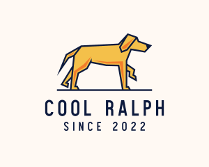 Walking Pet Dog logo design