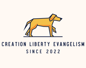 Walking Pet Dog logo design