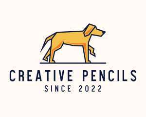 Walking Pet Dog logo design