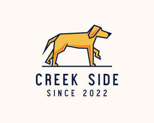 Walking Pet Dog logo design