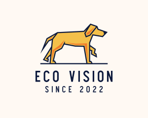 Walking Pet Dog logo design