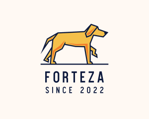 Walking Pet Dog logo design