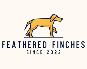 Walking Pet Dog logo design