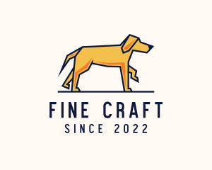 Walking Pet Dog logo design