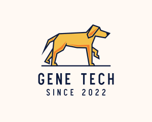 Walking Pet Dog logo design