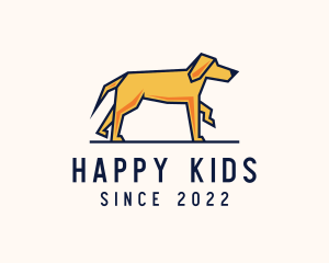 Walking Pet Dog logo design