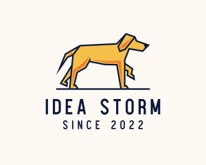 Walking Pet Dog logo design