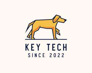 Walking Pet Dog logo design