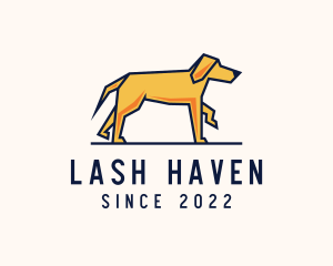 Walking Pet Dog logo design