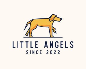 Walking Pet Dog logo design