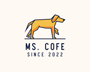 Walking Pet Dog logo design