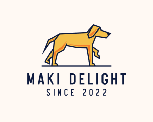 Walking Pet Dog logo design