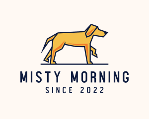 Walking Pet Dog logo design