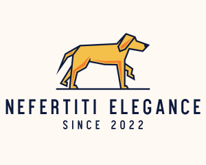 Walking Pet Dog logo design