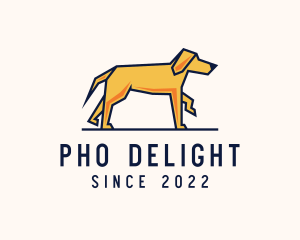 Walking Pet Dog logo design