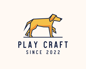 Walking Pet Dog logo design