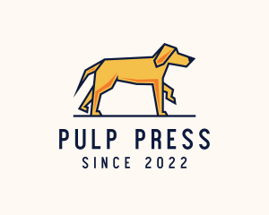 Walking Pet Dog logo design