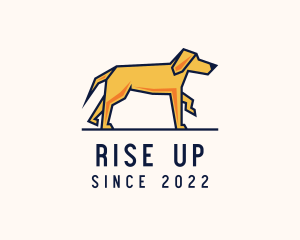 Walking Pet Dog logo design