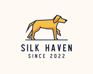 Walking Pet Dog logo design