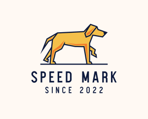 Walking Pet Dog logo design