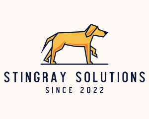 Walking Pet Dog logo design