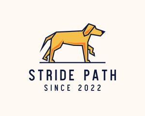 Walking Pet Dog logo design