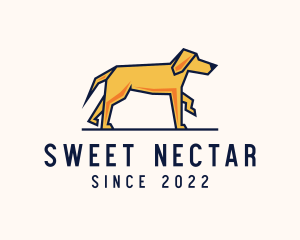 Walking Pet Dog logo design