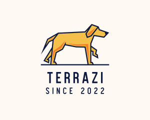 Walking Pet Dog logo design