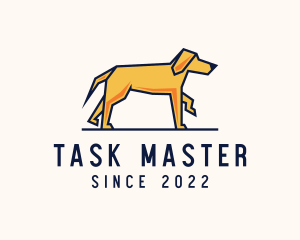 Walking Pet Dog logo design