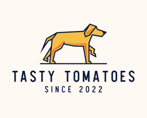 Walking Pet Dog logo design