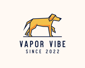 Walking Pet Dog logo design