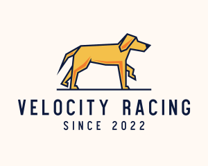 Walking Pet Dog logo design