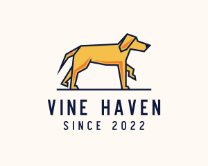 Walking Pet Dog logo design