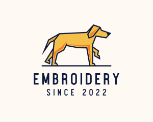 Walking Pet Dog logo design