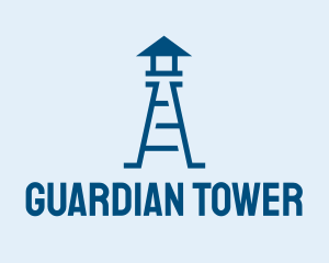 Watchtower - Blue Ladder Watchtower logo design